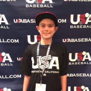 Young USA baseball team posing at KPI